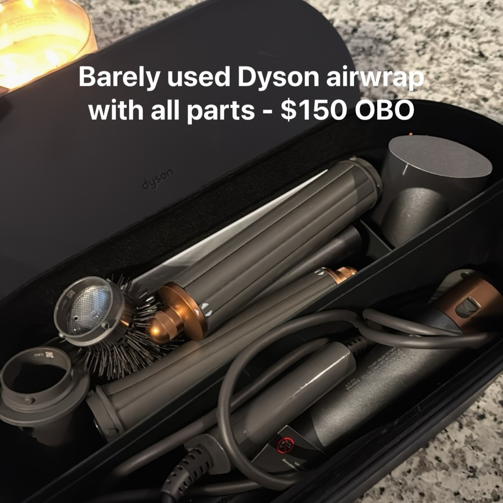 Dyson Silver and Black Hair Styling Set